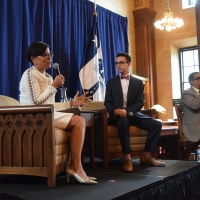 Secretary Pritzker Speaking to Commerce Department Interns at an Armchair Discussion 