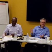 Co-Chairs of the Digital Economy Board of Advisors Zoë Baird and Mitchell Baker oversee the September 30, 2016 meeting.