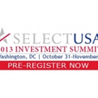 SelectUSA 2013 Investment Summit, Washington, DC, October 31 - November 1. Pre-Register Now!